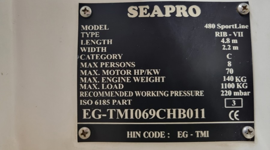 Seapro 480 Sportline RIB